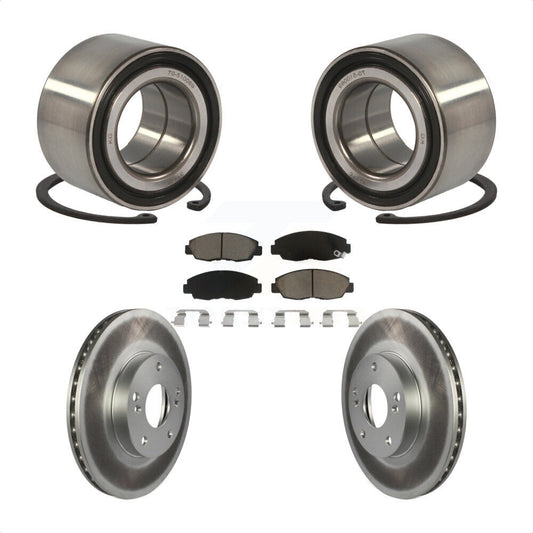 Wheel Bearing Coated Brake Rotor Pad Front Kit For 2011 Honda Civic GX with 1.8L