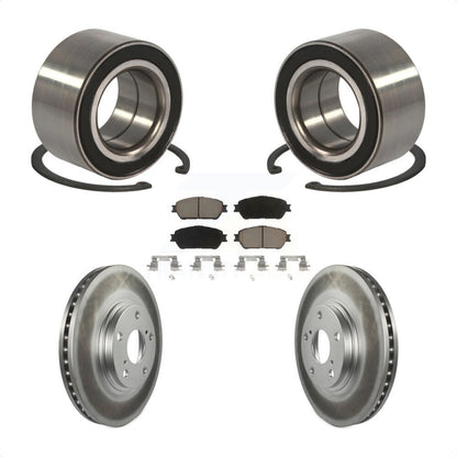 Wheel Bearing Coated Disc Brake Rotor & Pads Front Kit For 2004-2006 Lexus ES330