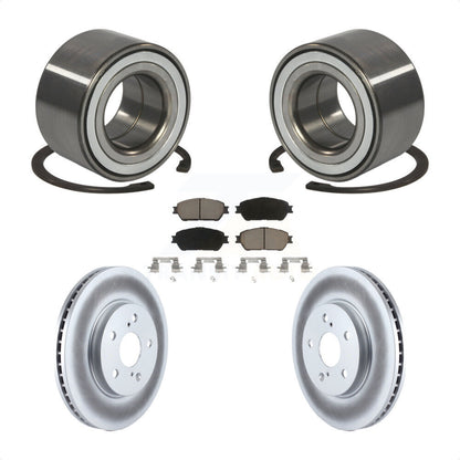 Wheel Bearing Coated Disc Brake Rotor & Pads Front Kit For 2002-2003 Lexus ES300