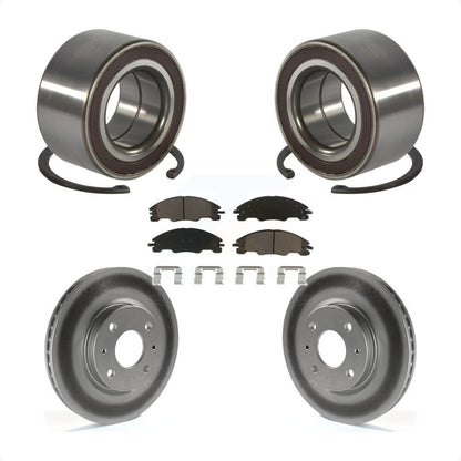 Wheel Bearing Coated Disc Brake Rotor And Pad Front Kit For 2008-2011 Ford Focus