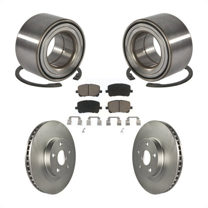 Wheel Bearing Coated Brake Rotor Pad Front Kit For Toyota Corolla Matrix Pontiac