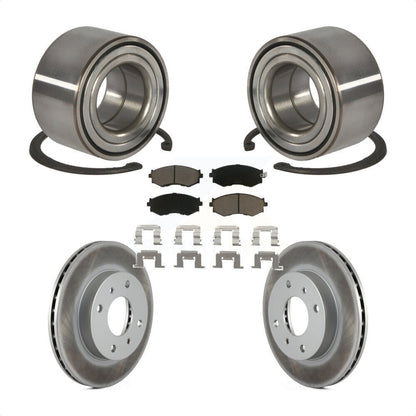 Wheel Bearing Coated Disc Brake Rotors And Pads Front Kit For Nissan Sentra 1.8L