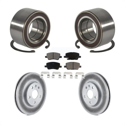 Wheel Bearing Coated Brake Rotor And Pad Front Kit For 2018-2020 Chevrolet Sonic