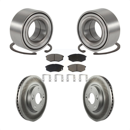 Wheel Bearing Coat Brake Rotor Pad Front Kit For Hyundai Tucson Kia Sportage FWD