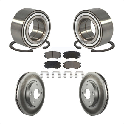 Wheel Bearing Coated Disc Brake Rotors And Pads Front Kit For Hyundai Tiburon