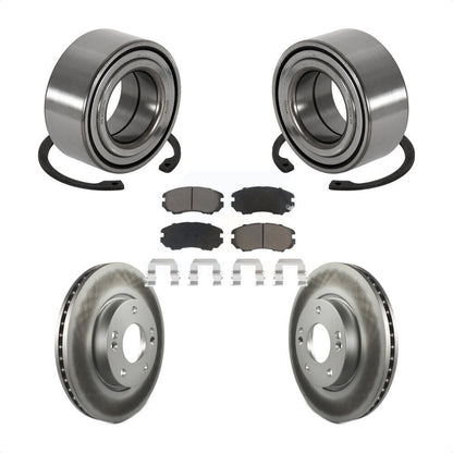 Wheel Bearing Coated Disc Brake Rotors And Pads Front Kit For Hyundai Tiburon