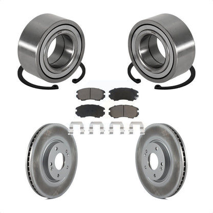 Wheel Bearing Coated Disc Brake Rotor Pad Front Kit For Hyundai Azera Kia Amanti