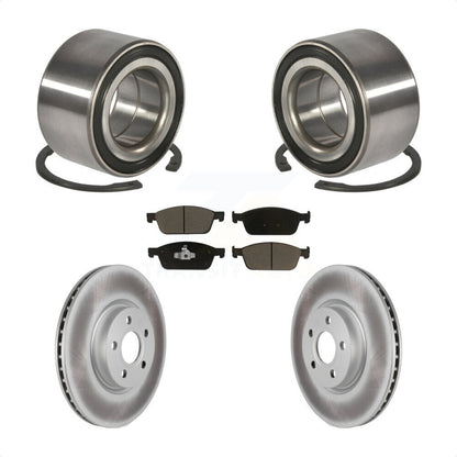 Wheel Bearing Coated Disc Brake Rotor And Pad Front Kit For Ford Transit Connect