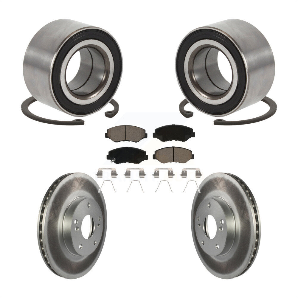 Wheel Bearing Coat Brake Rotor Pads Front Kit For Honda Accord Fit Element Acura