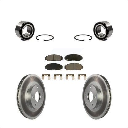 Wheel Bearing Coated Disc Brake Rotor And Ceramic Pad Front Kit For Honda Accord