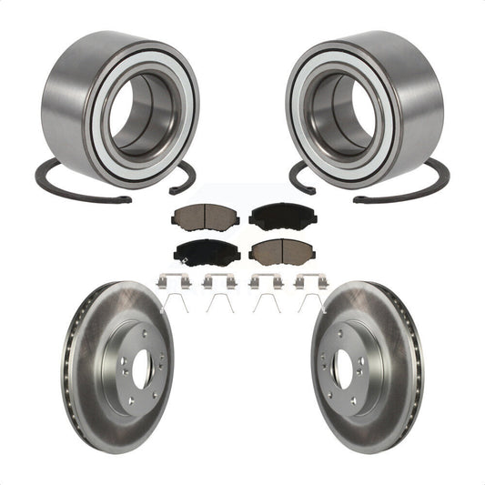 Wheel Bearing Coated Disc Brake Rotors And Pads Front Kit For Honda Element