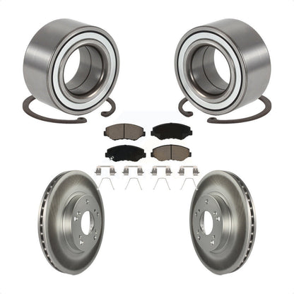 Wheel Bearing Coated Disc Brake Rotors And Ceramic Pads Front Kit For Honda CR-V