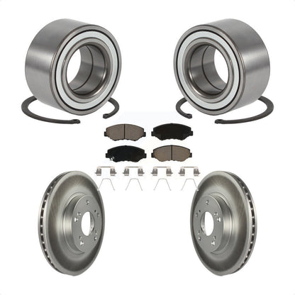 Wheel Bearing Coated Disc Brake Rotors And Ceramic Pads Front Kit For Honda CR-V