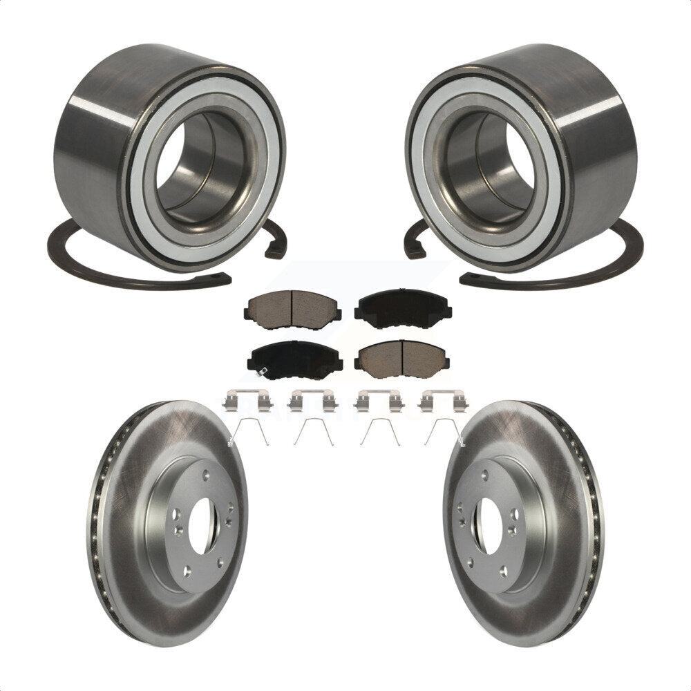 Wheel Bearing Coated Disc Brake Rotors And Pads Front Kit For 2016 Honda CR-Z