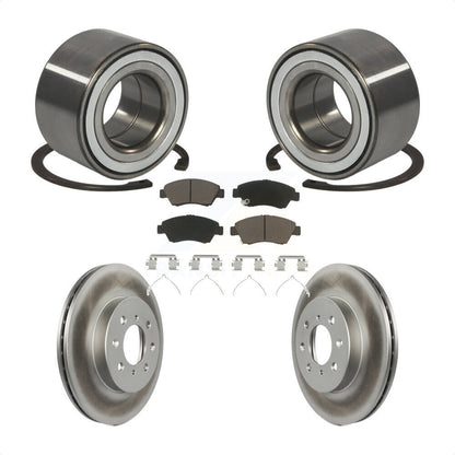 Wheel Bearing Coated Disc Brake Rotors And Ceramic Pads Front Kit For Honda Fit