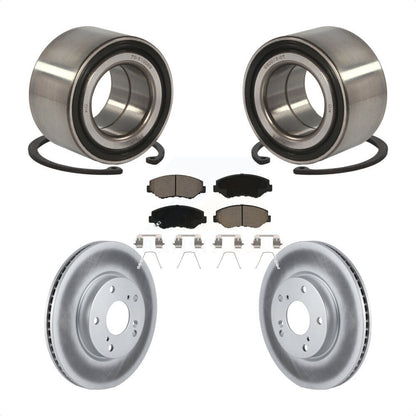Wheel Bearing Coated Disc Brake Rotor And Ceramic Pads Front Kit For Honda Civic