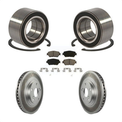 Wheel Bearing Coated Disc Brake Rotor And Ceramic Pad Front Kit For Toyota Camry