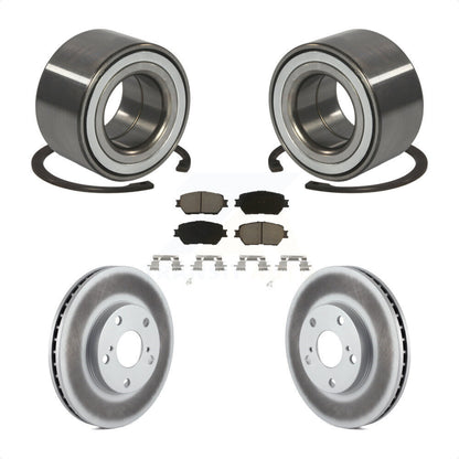 Wheel Bearing Coated Disc Brake Rotor And Ceramic Pad Front Kit For Toyota Camry