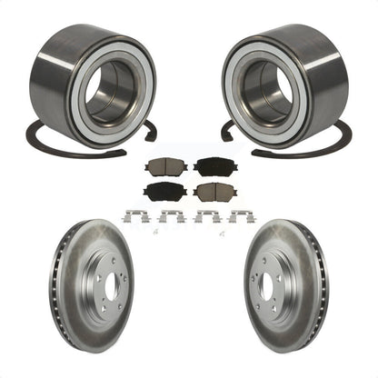 Wheel Bearing Coated Disc Brake Rotor And Ceramic Pad Front Kit For Toyota Camry