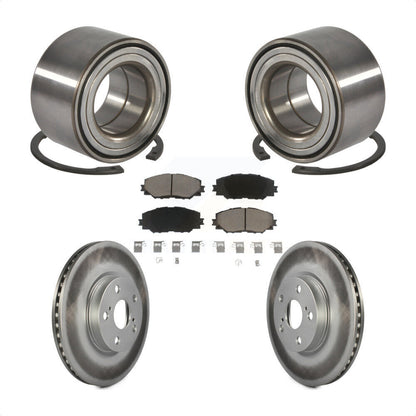 Wheel Bearing Coated Brake Rotor Pad Front Kit For Toyota Corolla Matrix Pontiac