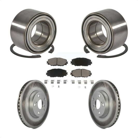 Wheel Bearing Coated Brake Rotor Pad Front Kit For Toyota Corolla Matrix Pontiac
