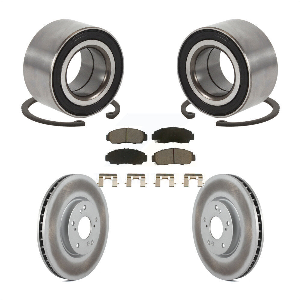 Wheel Bearing Coat Brake Rotor Pad Front Kit For Acura TL Automatic transmission