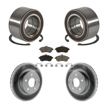 Wheel Bearing Coated Disc Brake Rotors And Pads Front Kit For Mercedes-Benz C300
