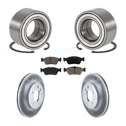 Wheel Bearing Coated Disc Brake Rotor Pad Front Kit For 2001-2005 BMW 325i 325xi