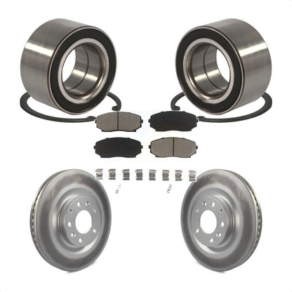Wheel Bearing Coated Disc Brake Rotor And Pad Front Kit For 2007-2015 Mazda CX-9