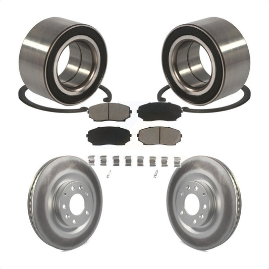Wheel Bearing Coated Disc Brake Rotor And Pad Front Kit For 2007-2015 Mazda CX-9