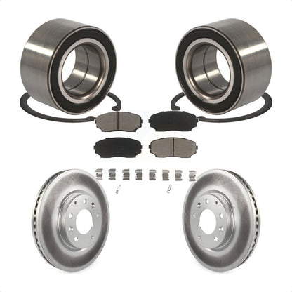 Wheel Bearing Coated Brake Rotor Pads Front Kit For Mazda CX-7 Ford Edge Lincoln