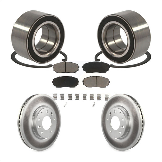 Wheel Bearing Coated Brake Rotor Pads Front Kit For Mazda CX-7 Ford Edge Lincoln