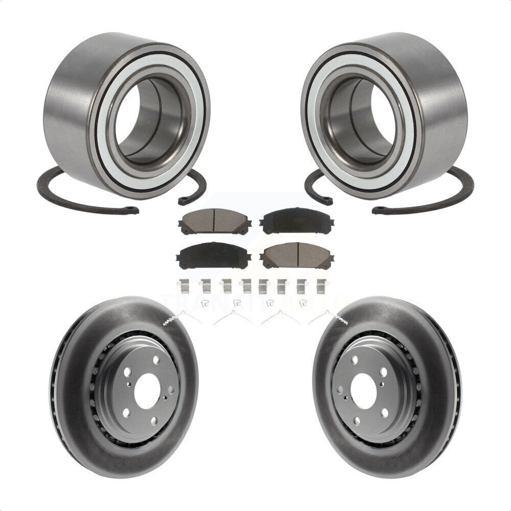 Wheel Bearing Coat Brake Rotor Pads Front Kit For Toyota Highlander Sienna Lexus