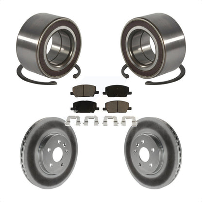 Wheel Bearing Coated Brake Rotor & Pad Front Kit For Buick Encore Chevrolet Trax
