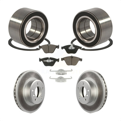 Wheel Bearing Coated Brake Rotor & Pads Front Kit For BMW 530xi 528i xDrive 535i