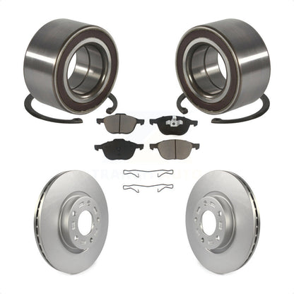 Wheel Bearing Coated Disc Brake Rotors And Pads Front Kit For Mazda 3 5 Sport