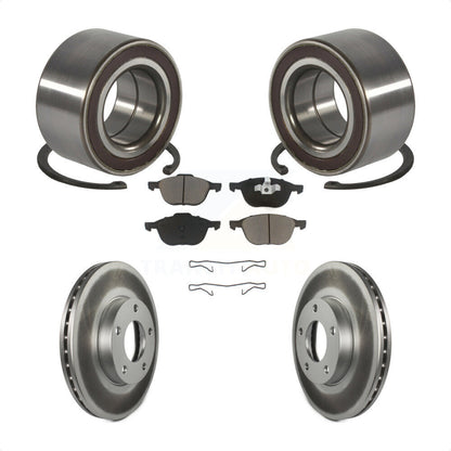 Wheel Bearing Coated Disc Brake Rotors And Pads Front Kit For Mazda 3 Sport
