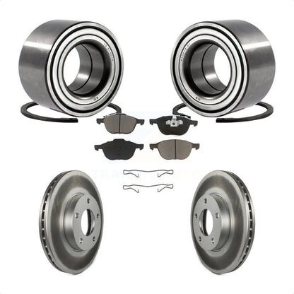 Wheel Bearing Coated Disc Brake Rotors And Ceramic Pads Front Kit For Mazda 3