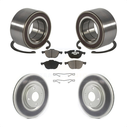 Wheel Bearing Coated Disc Brake Rotor Pads Front Kit For 2018-2022 Ford EcoSport