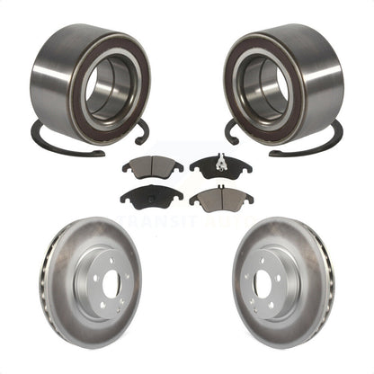 Wheel Bearing Coated Brake Rotor Pads Front Kit For Mercedes-Benz C300 E350 C350