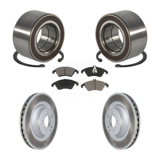 Wheel Bearing Coated Disc Brake Rotor Pads Front Kit For Mercedes-Benz E400 E550
