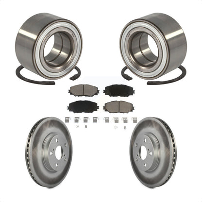 Wheel Bearing Coated Disc Brake Rotors And Pads Front Kit For 2008-2014 Scion xD