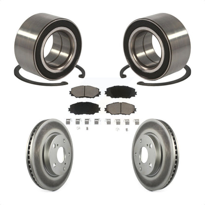 Wheel Bearing Coated Disc Brake Rotors And Pads Front Kit For 2010 Lexus HS250h
