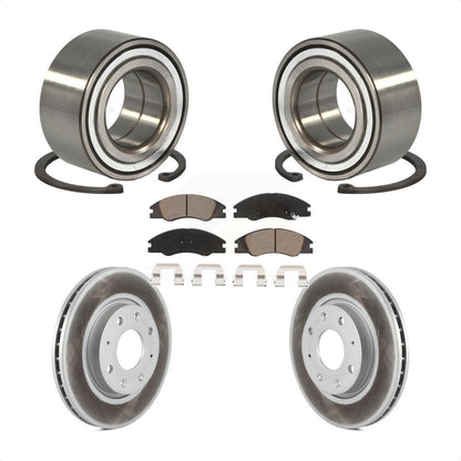 Wheel Bearing Coated Disc Brake Rotor And Pad Front Kit For Kia Spectra Spectra5