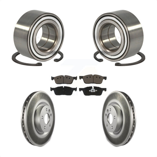Wheel Bearing Coated Brake Rotor & Pads Front Kit For Land Rover Discovery Sport