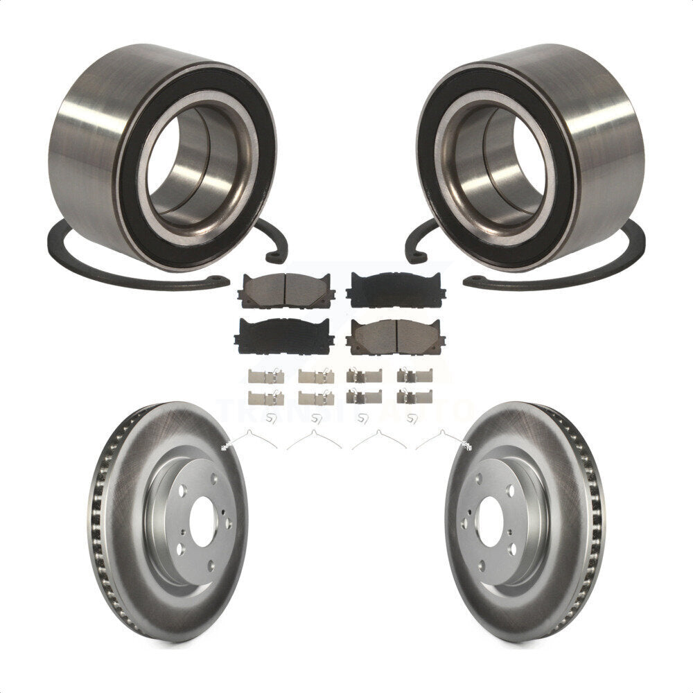 Wheel Bearing Coat Brake Rotor Pad Front Kit For Toyota Camry Lexus ES350 Avalon