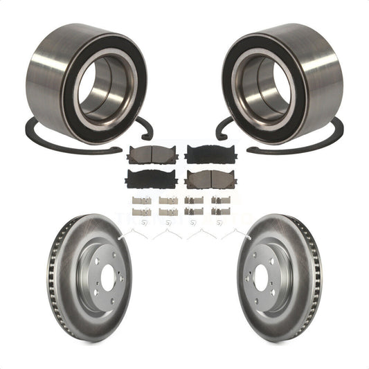 Wheel Bearing Coat Brake Rotor Pad Front Kit For Toyota Camry Lexus ES350 Avalon
