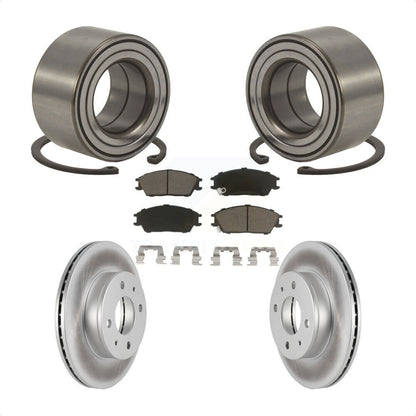 Wheel Bearing Coated Disc Brake Rotor Pad Front Kit For 2000-2005 Hyundai Accent
