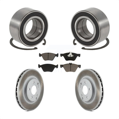 Wheel Bearing Coated Disc Brake Rotors And Pads Front Kit For Mercedes-Benz E320