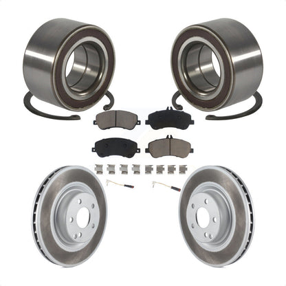 Wheel Bearing Coated Brake Rotor & Pad Front Kit For Mercedes-Benz GLK350 GLK250